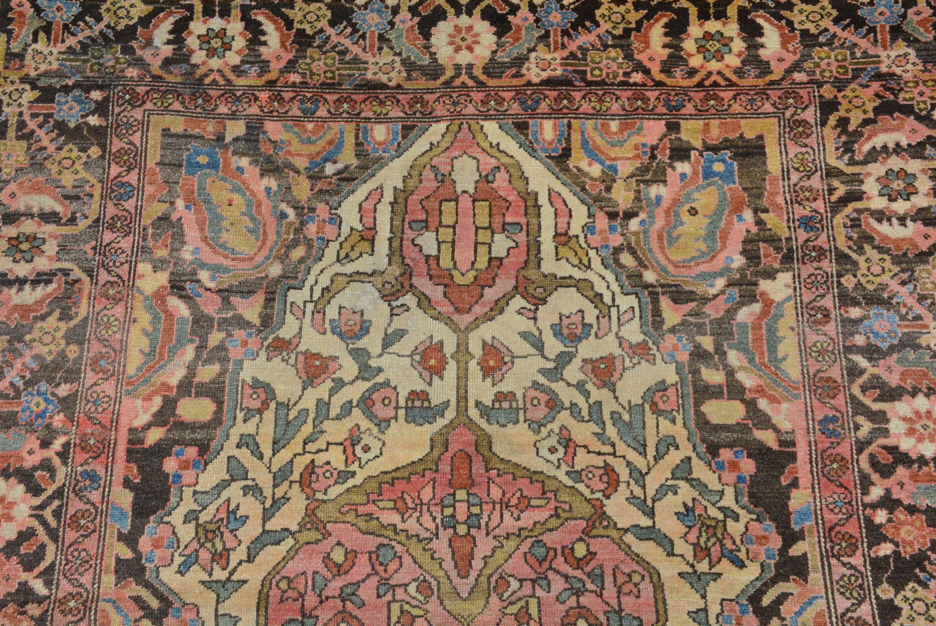 Antique Early 20th Century Malayer Sarouk Rug (Sarouk Farahan) im Angebot