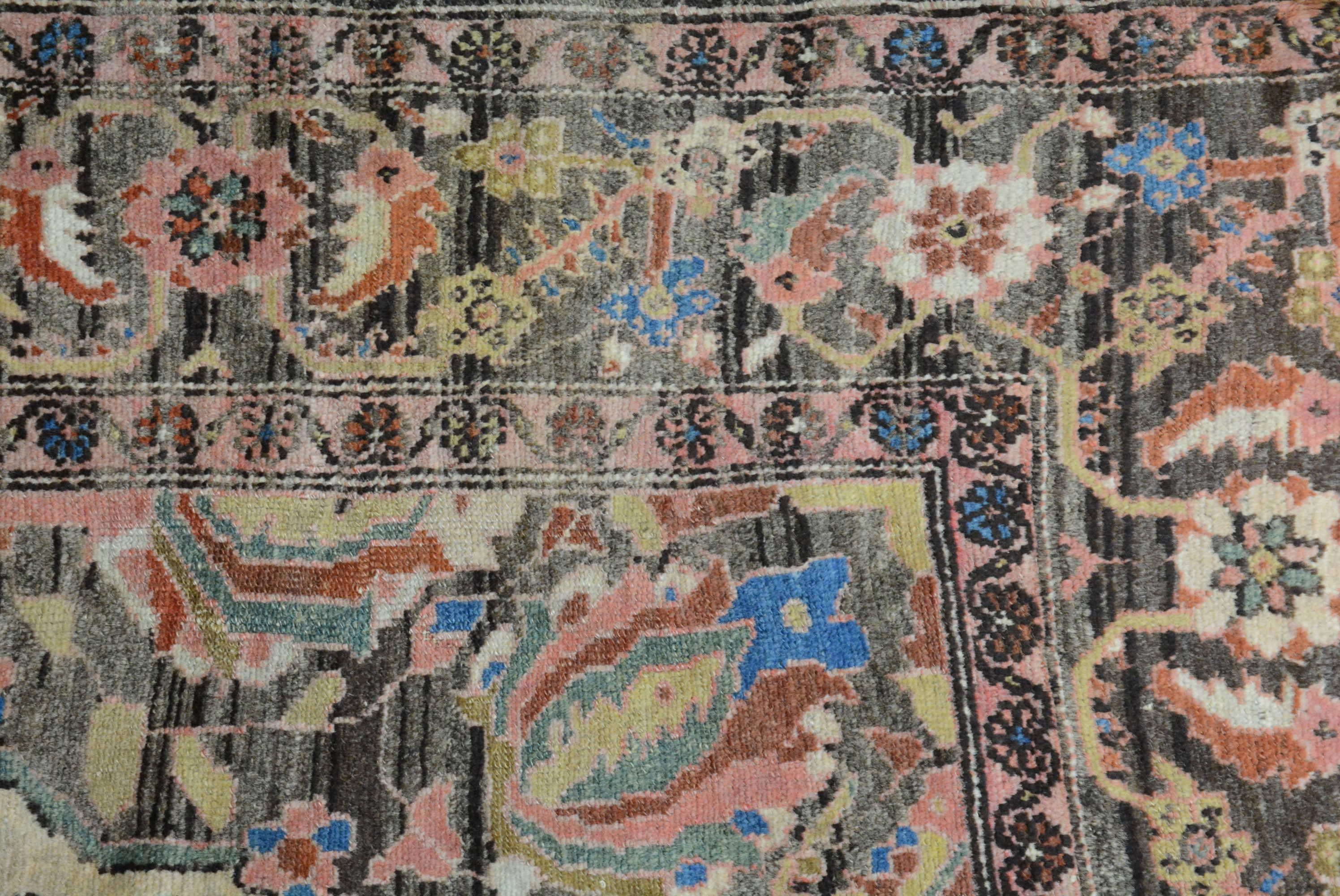 Antique Early 20th Century Malayer Sarouk Rug (Wolle) im Angebot