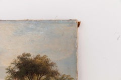 Antique Early 20th Century Oil on Canvas Landscape Painting. c.1910