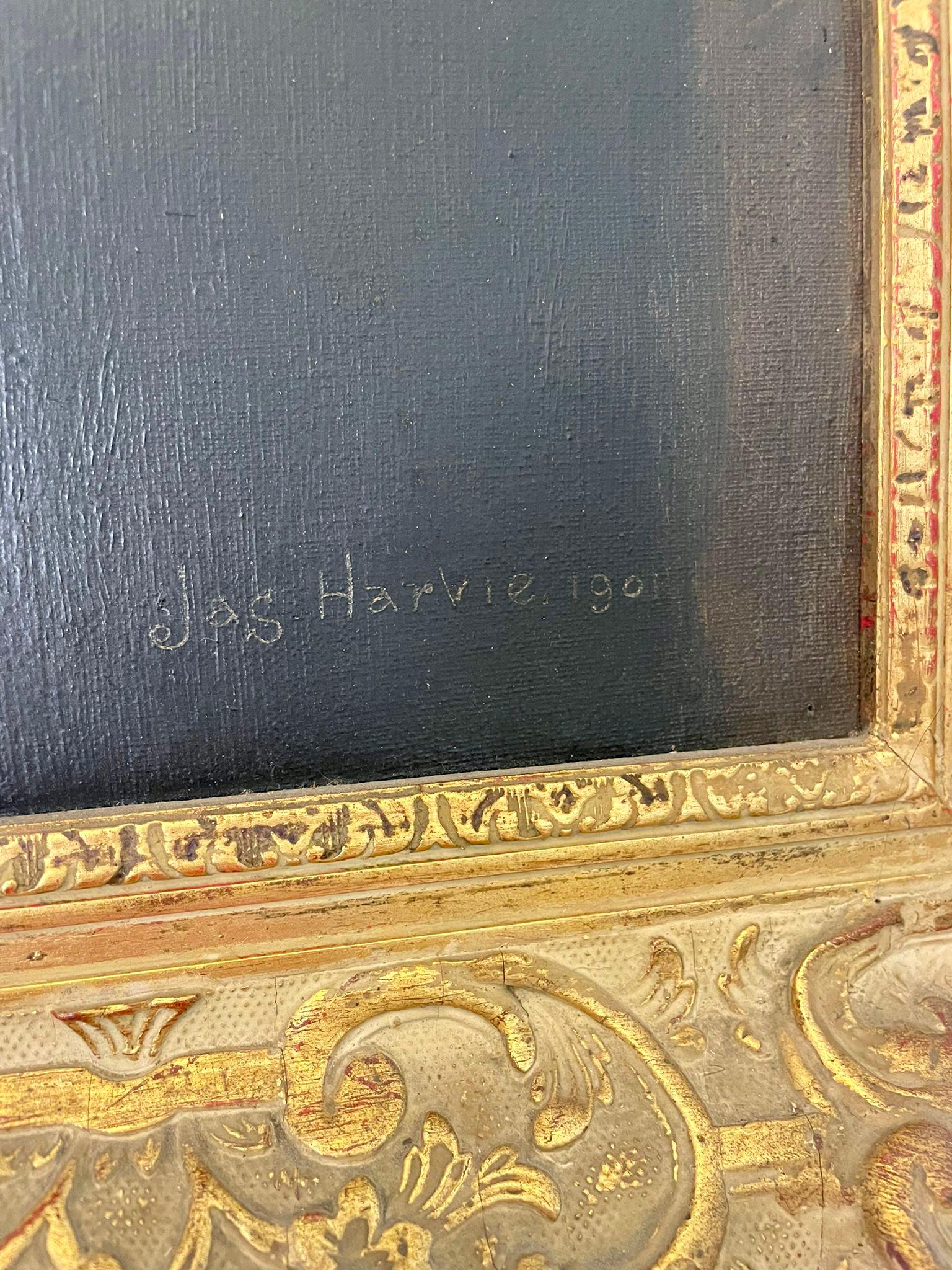 Antico  Olio su tela dei primi del Novecento Ritratto di un gentiluomo in vendita 5