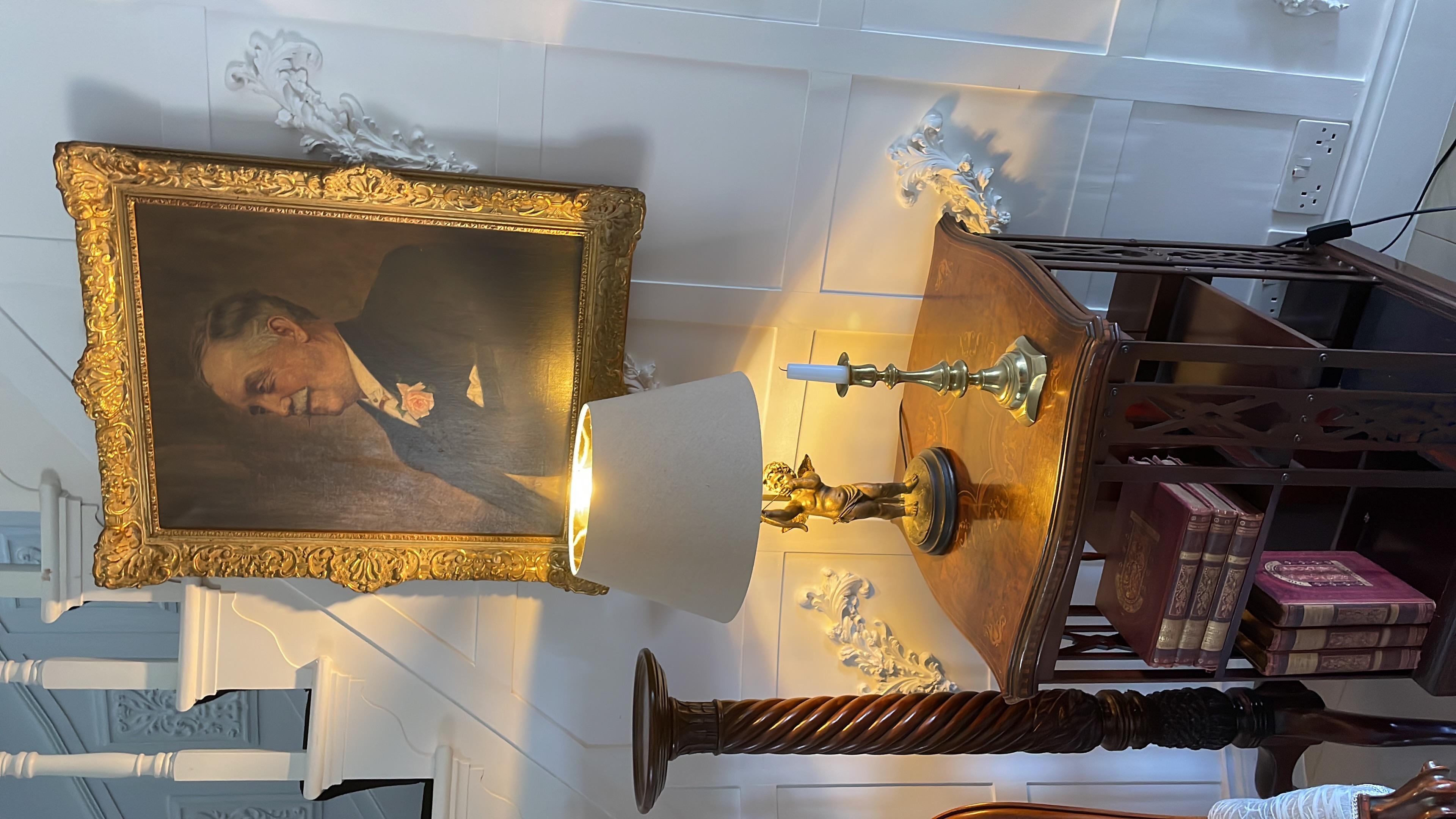 XX secolo Antico  Olio su tela dei primi del Novecento Ritratto di un gentiluomo in vendita