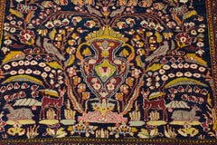 Antique Early 20th Century Persian Isfahan Prayer Rug