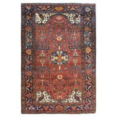Antique Early 20th Century Persian Kurdish Bidjar Rug