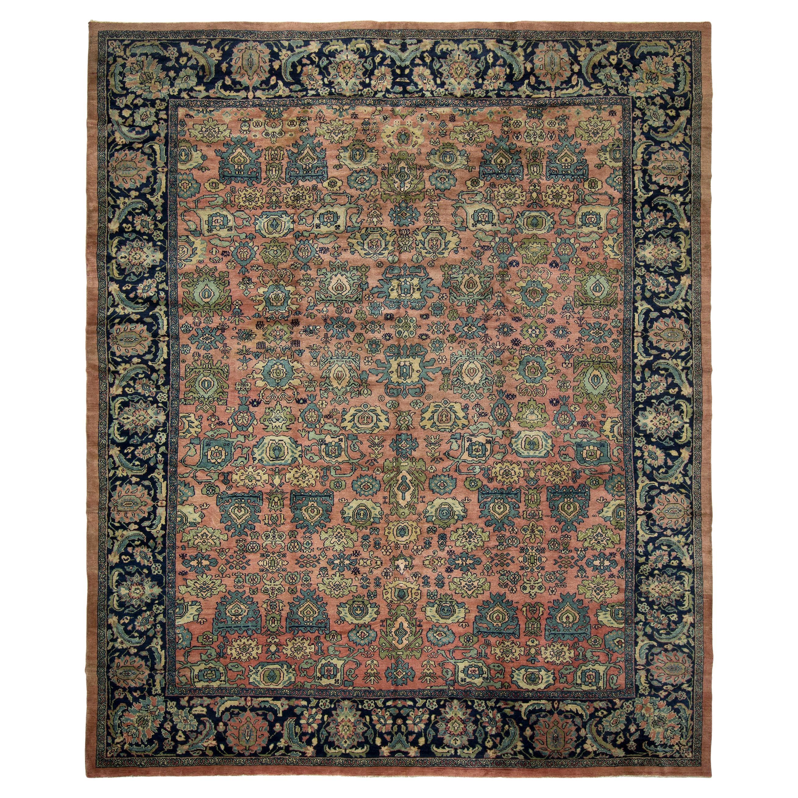 Antique Early 20th Century Persian Mahal Carpet