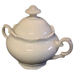 Antique Early 20th Century Porcelain Sugar Bowl - 2Y26