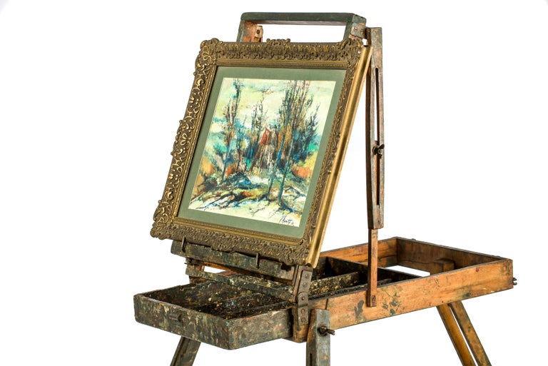 ARTIFY Foldable Portable Beechwood Art Easel Field Easel for Professionals,  Artists & Hobbyist Painting on The Go, Hold Canvas up to 34, French Style