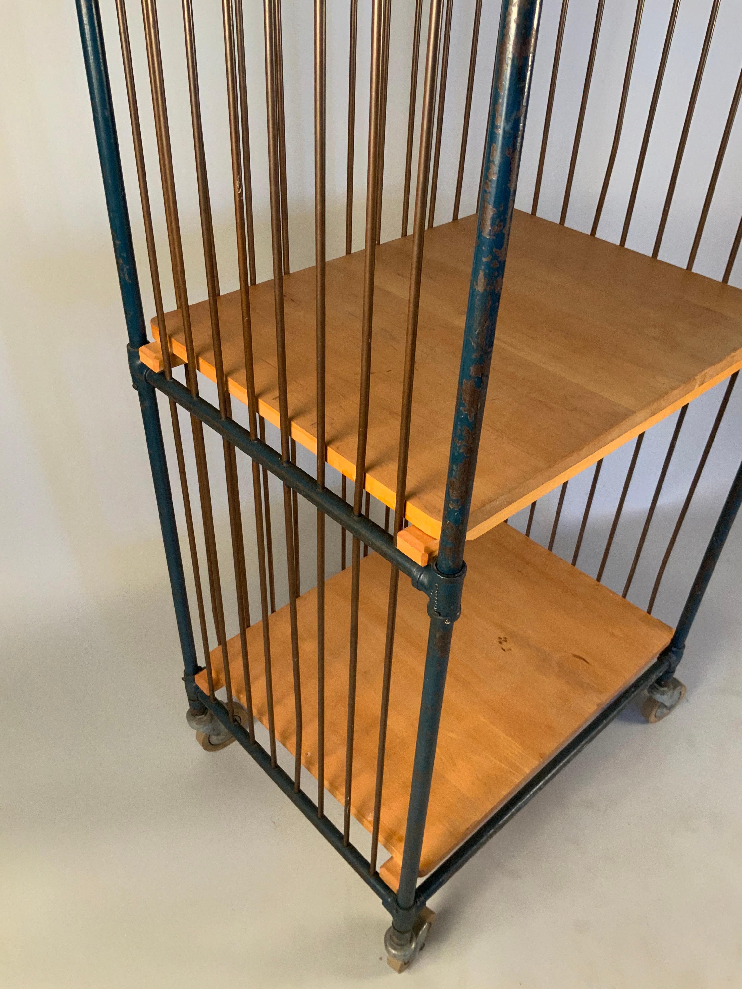 antique library cart