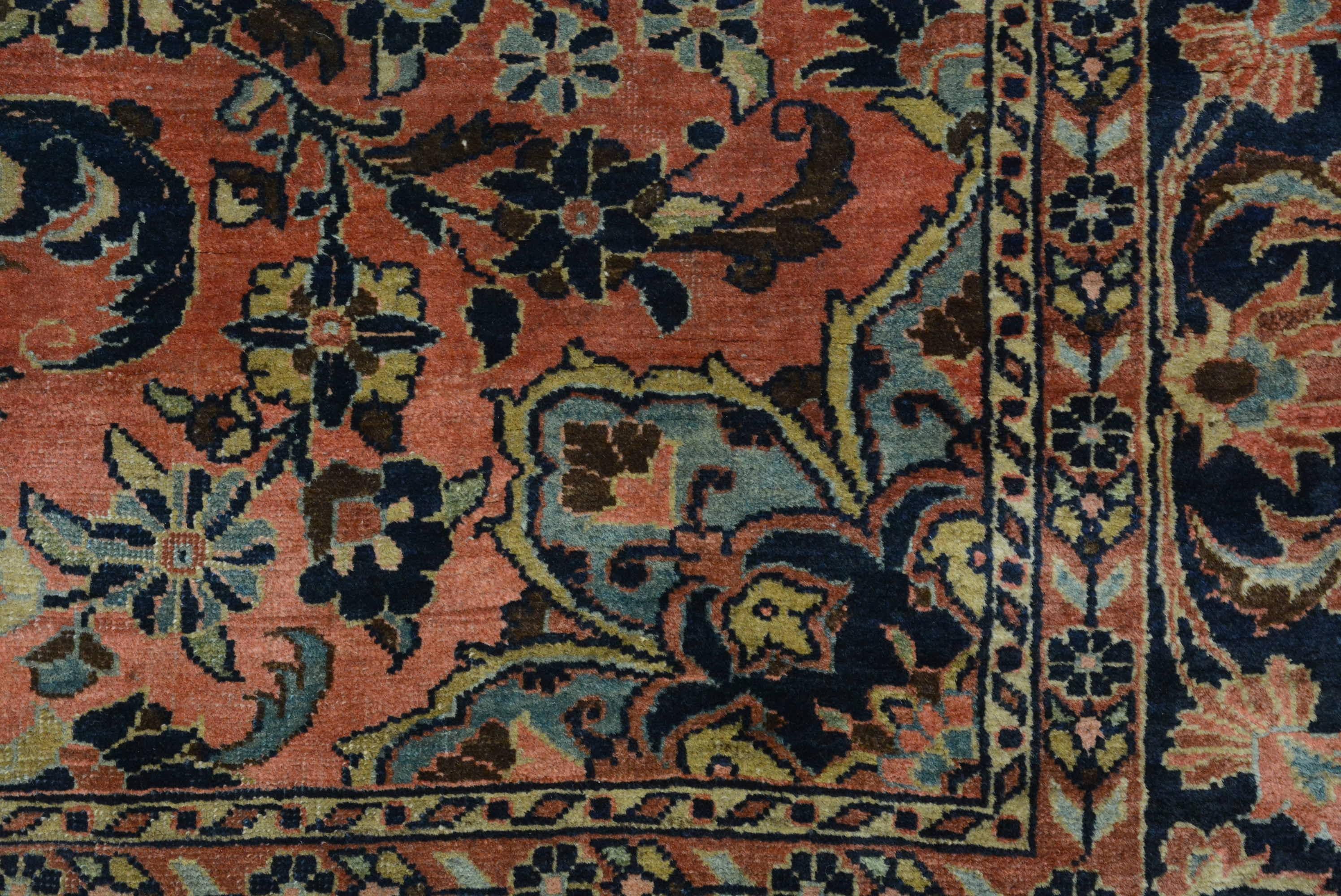 Antiker Sarouk-Teppich aus dem frühen 20. (Pflanzlich gefärbt) im Angebot