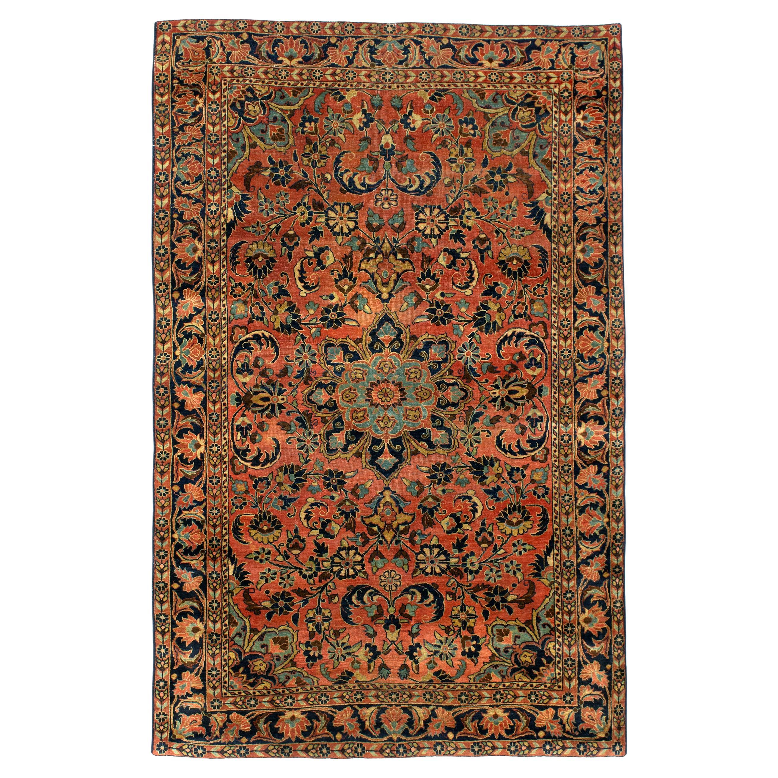 Antiker Sarouk-Teppich aus dem frühen 20.