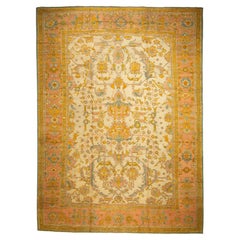 Antique Early 20th Century Turkish Oushak Carpet