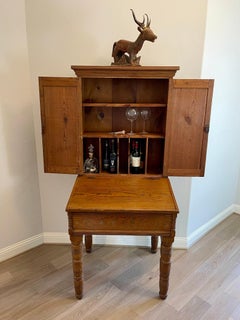 Antique Early American 19th Century Pine Plantation Desk