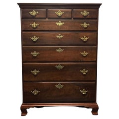 Antique Early American Chippendale Tall Chest of Drawers