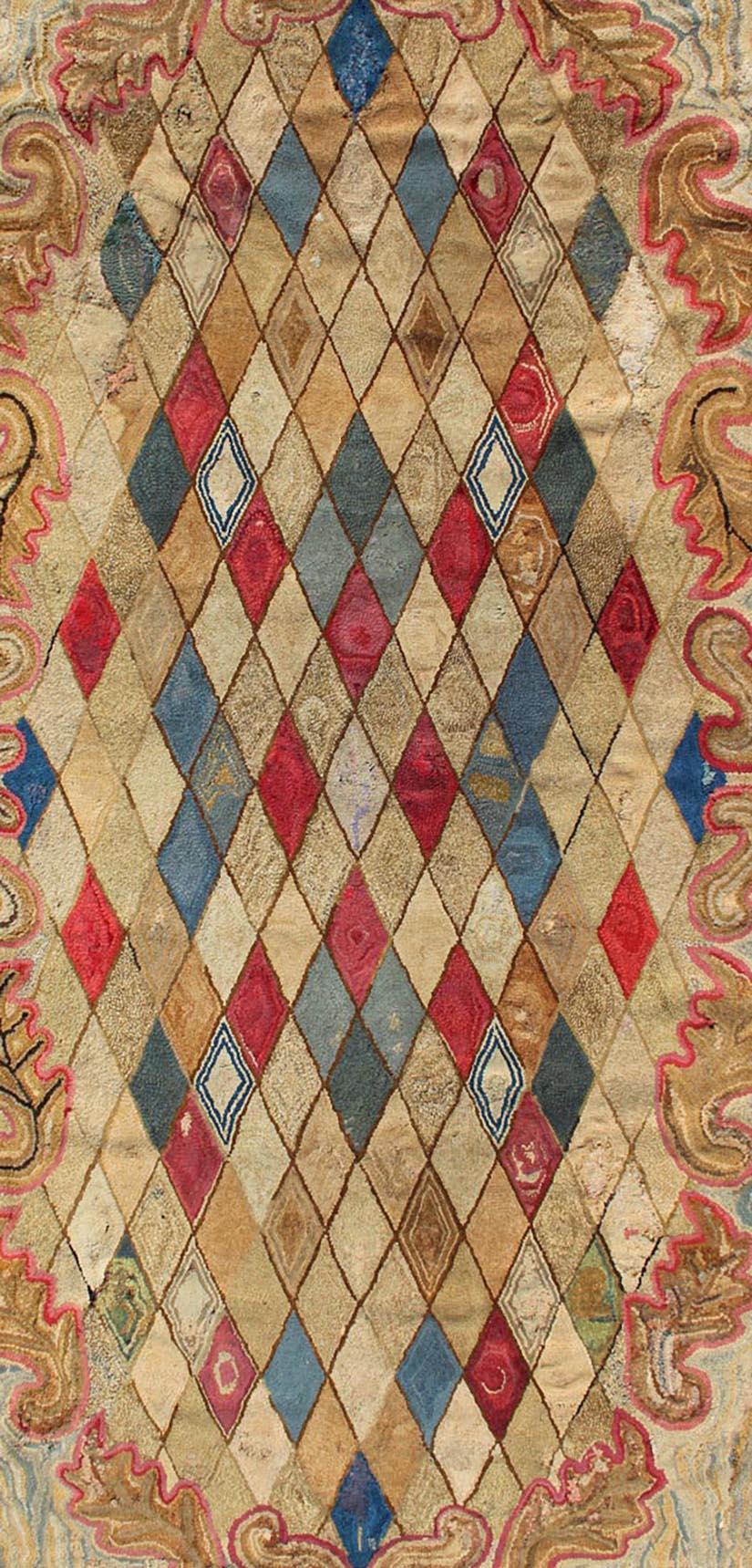 early american hooked rugs