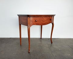 Antique Early American Oak Table with Drawer Early 20th Century
