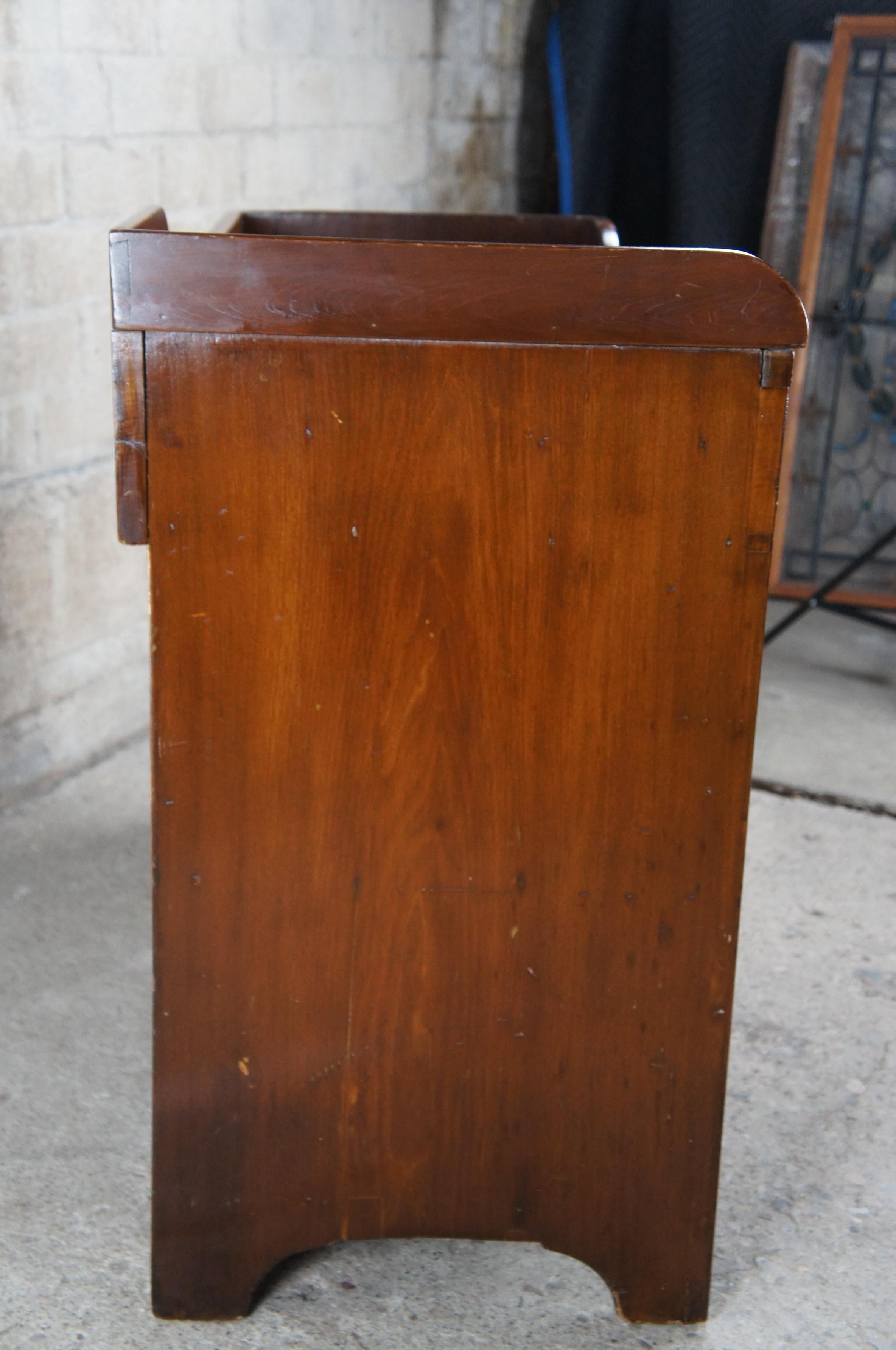 Antique Early American Pine Country Farmhouse Dry Sink Washstand Cabinet 2