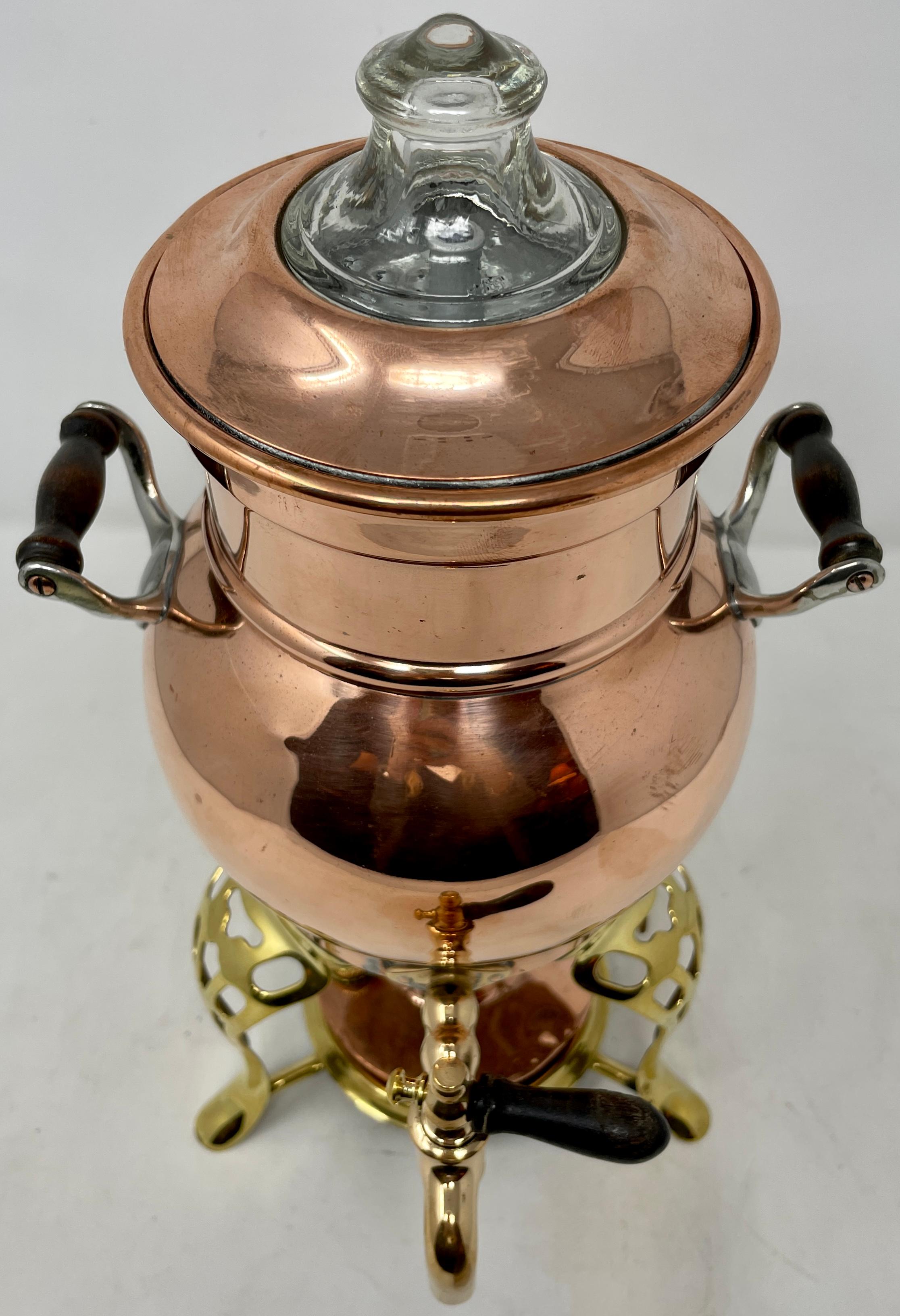 Antique early copper percolator.