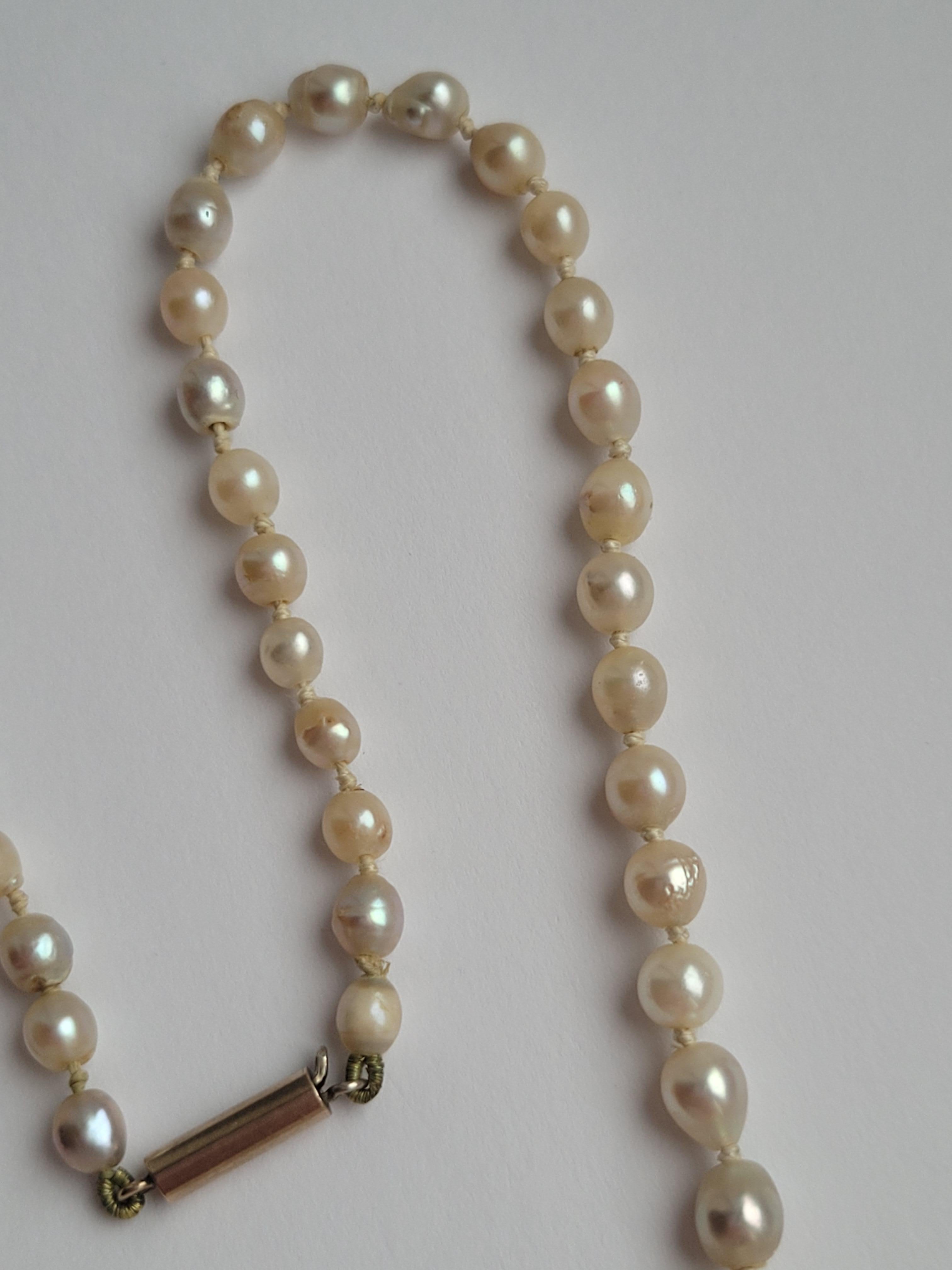 collier ancien perles de culture