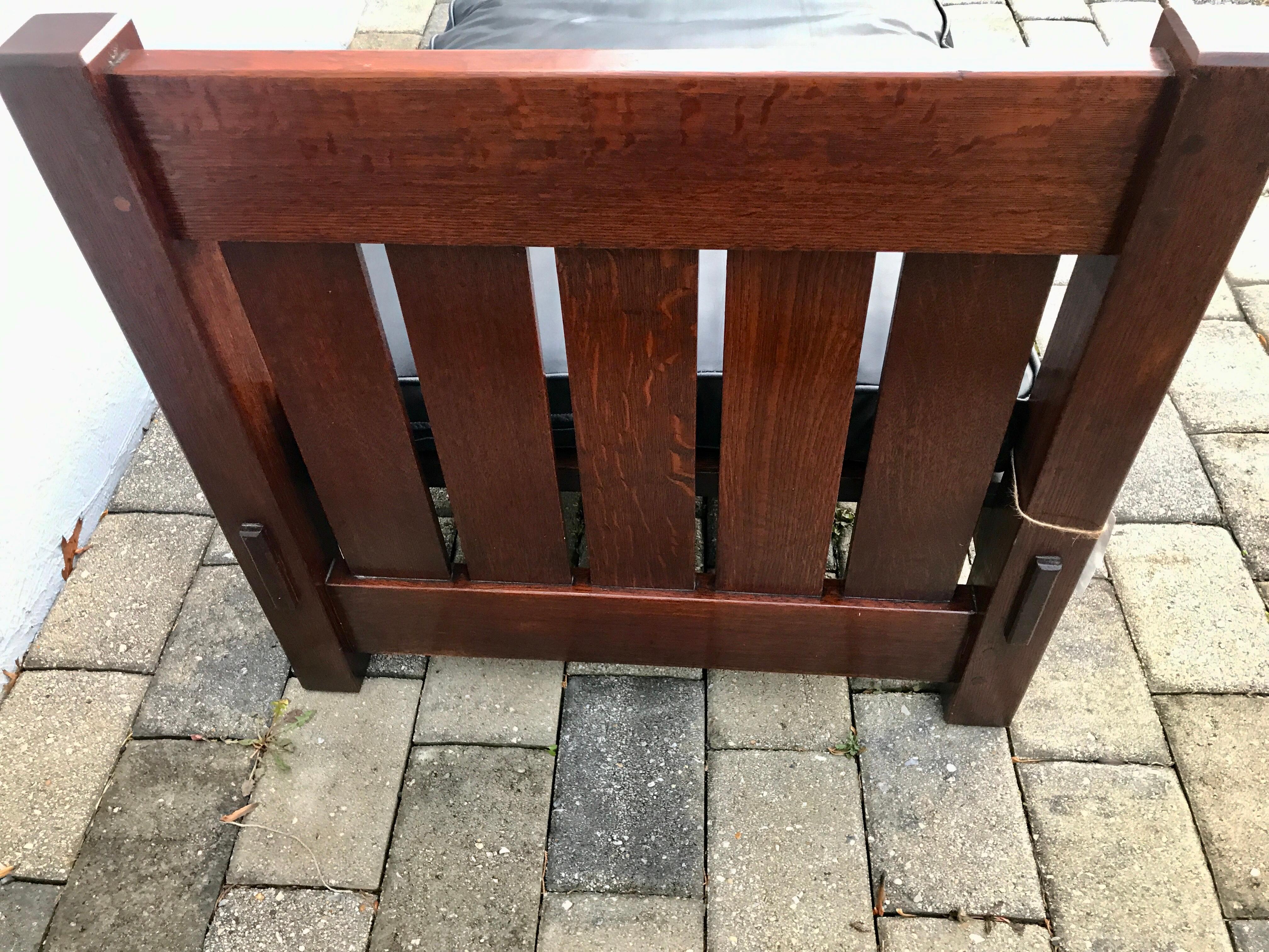 ANTIQUE EARLY GUSTAV STICKLEY  Lounge day bed c1902-04 - W7327    SALE 1