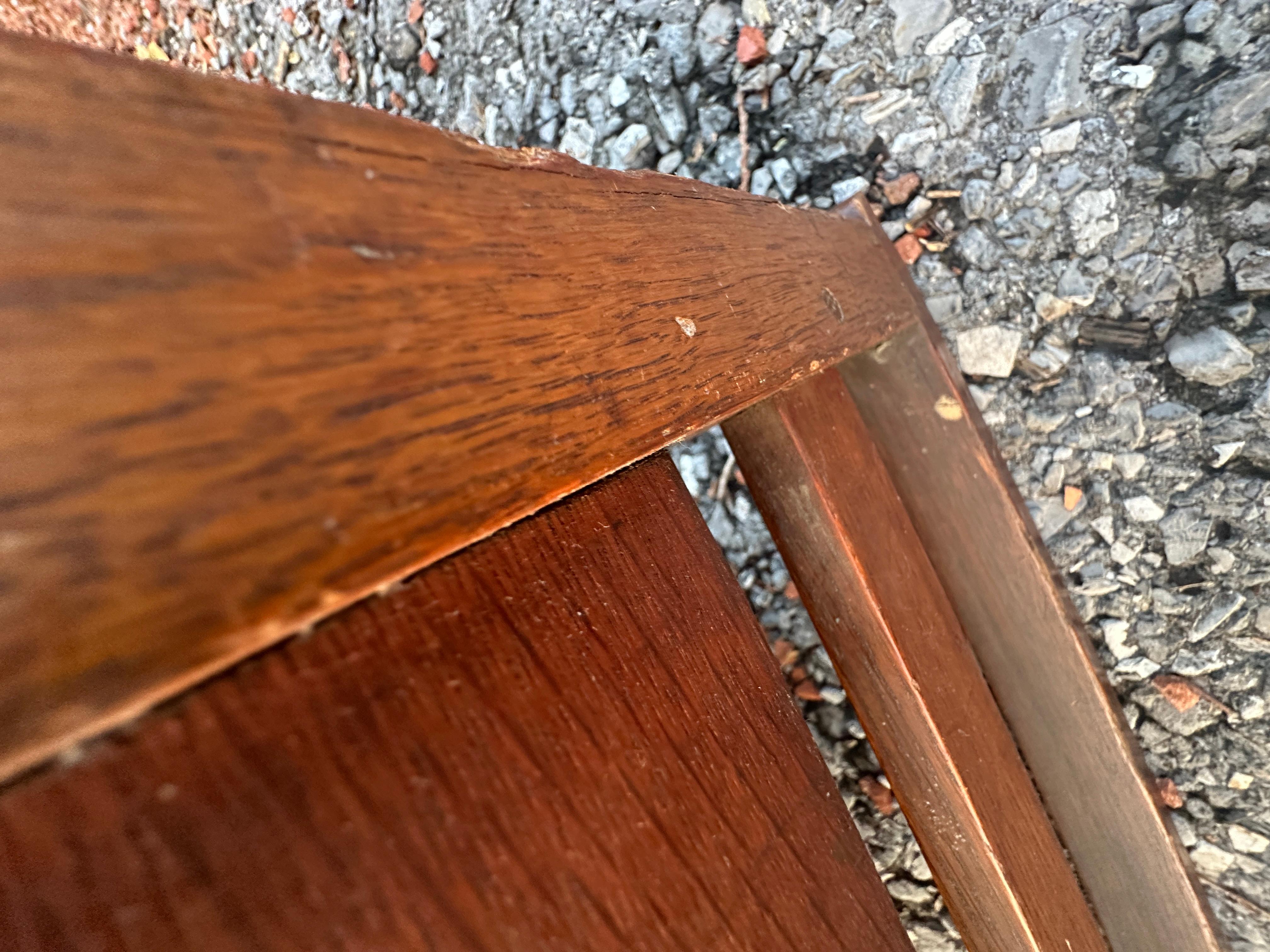 SIGHNED Early Gustav Stickley Rocker( with a Decal ) with Original Leather w2648 im Angebot 9