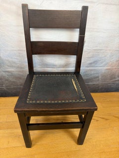 ANTIQUE early Gustav Stickley Side chair Cir 1902 SIGNED as pictured W2776