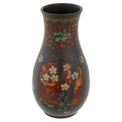 Ancien vase japonais en cloisonné du début de l'ère Meiji attribué à Namikawa