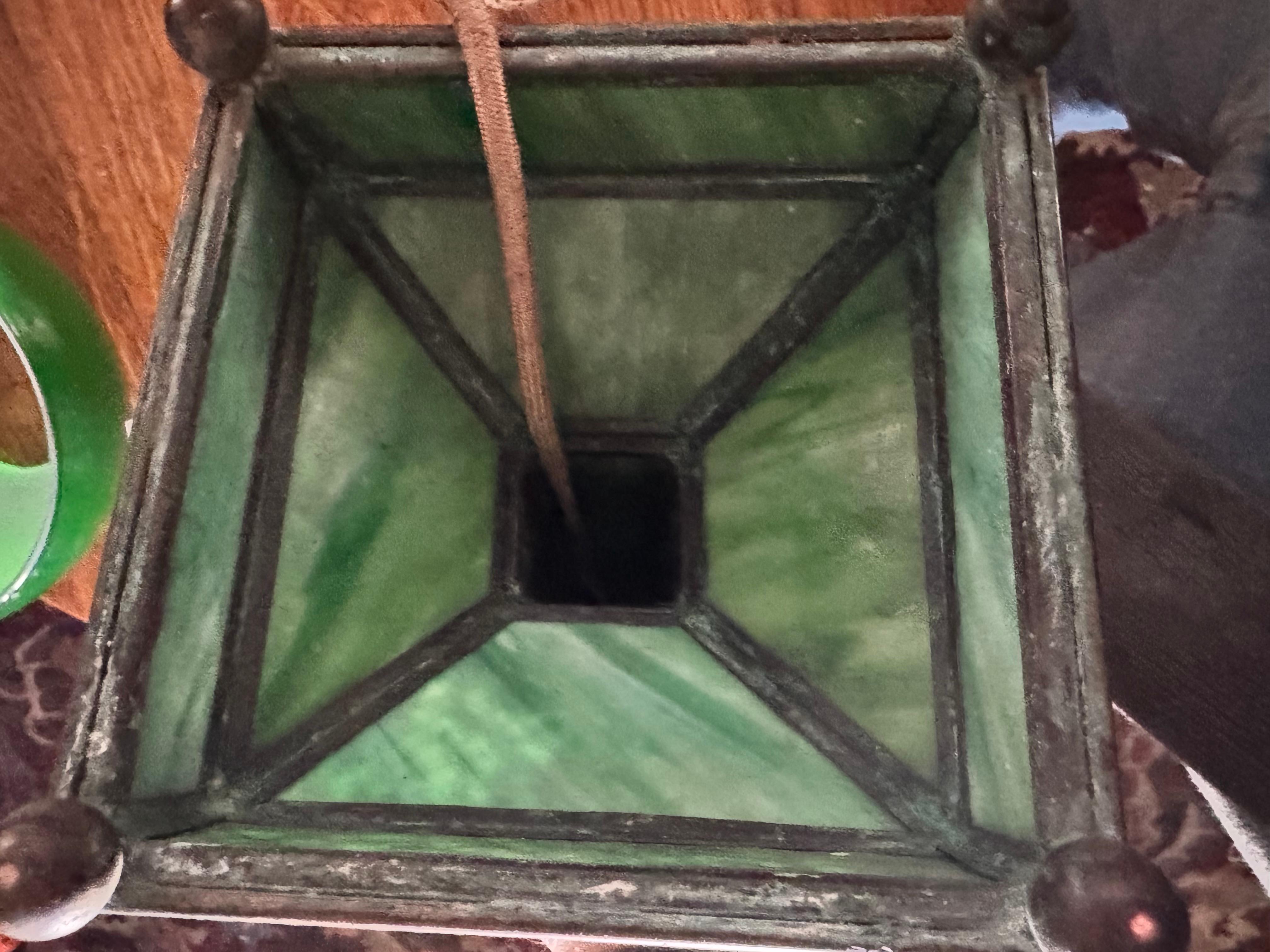 Lampe de bureau/table ancienne en vigne de la première rivière - Stickley époque W5666   VENTE en vente 3