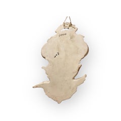 Antique Early Twentieth Century French Faience Holy Water Font