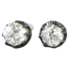 Orecchini antichi in oro 18k vittoriano con diamanti