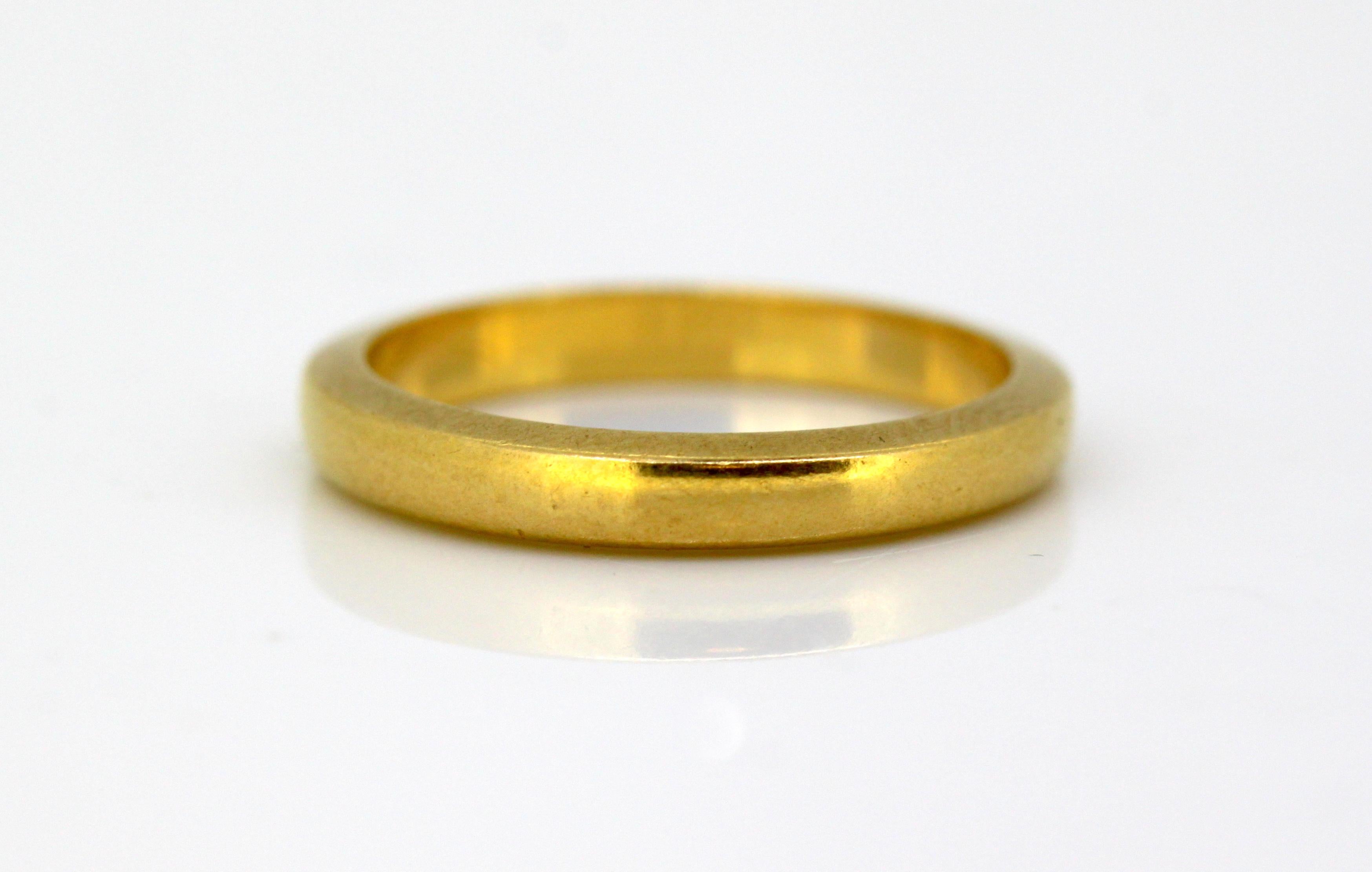 antique 22 carat gold wedding ring