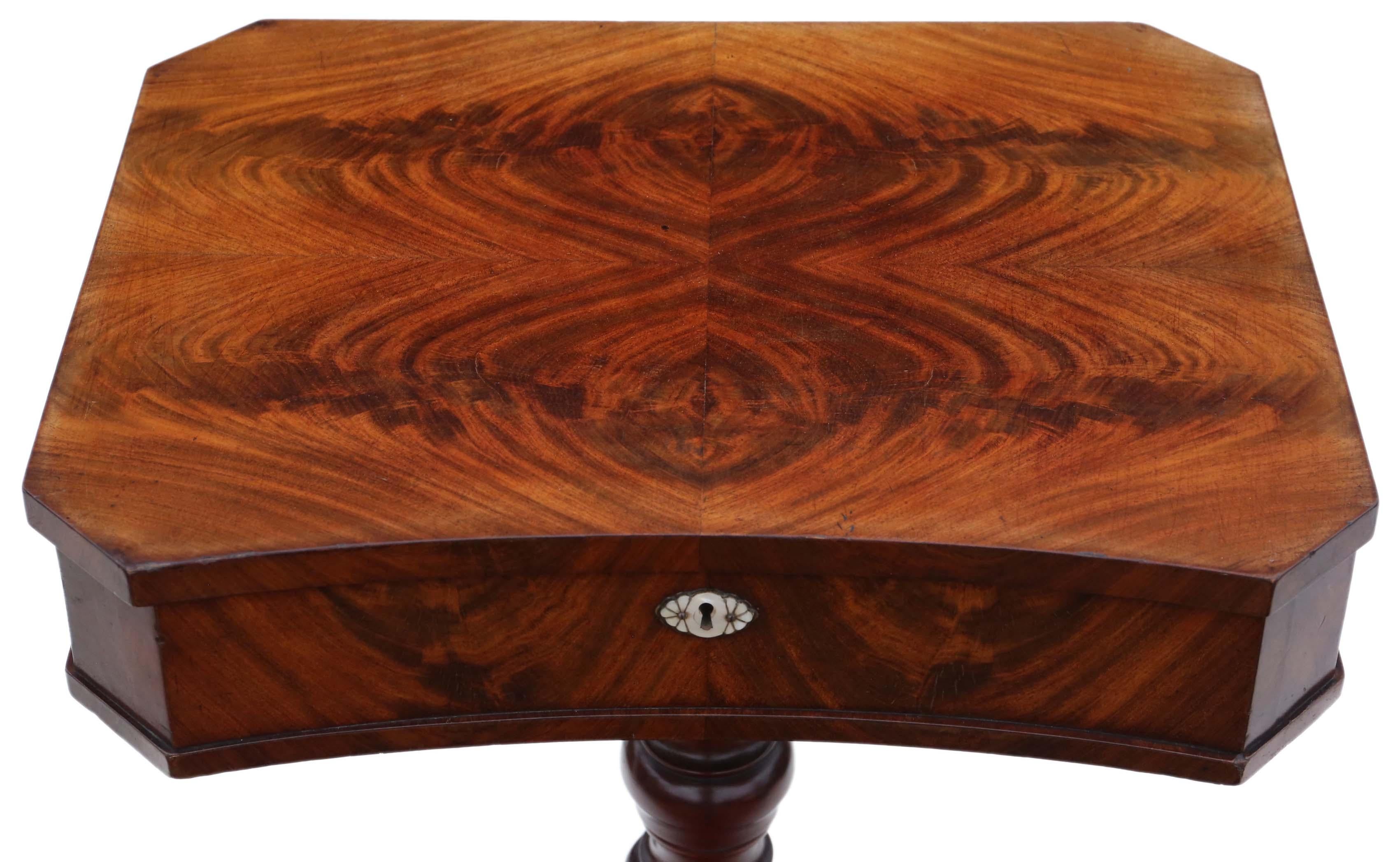 mahogany sewing table