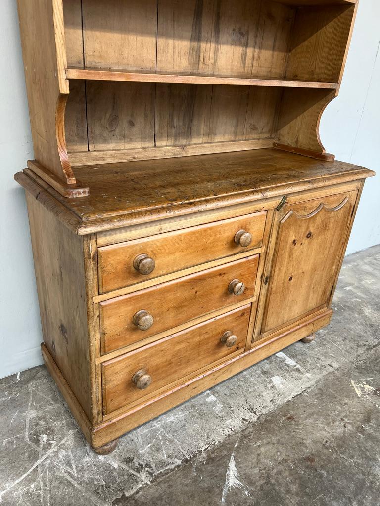 Antique Early Victorian Pine Housekeeper’s Dresser For Sale 1