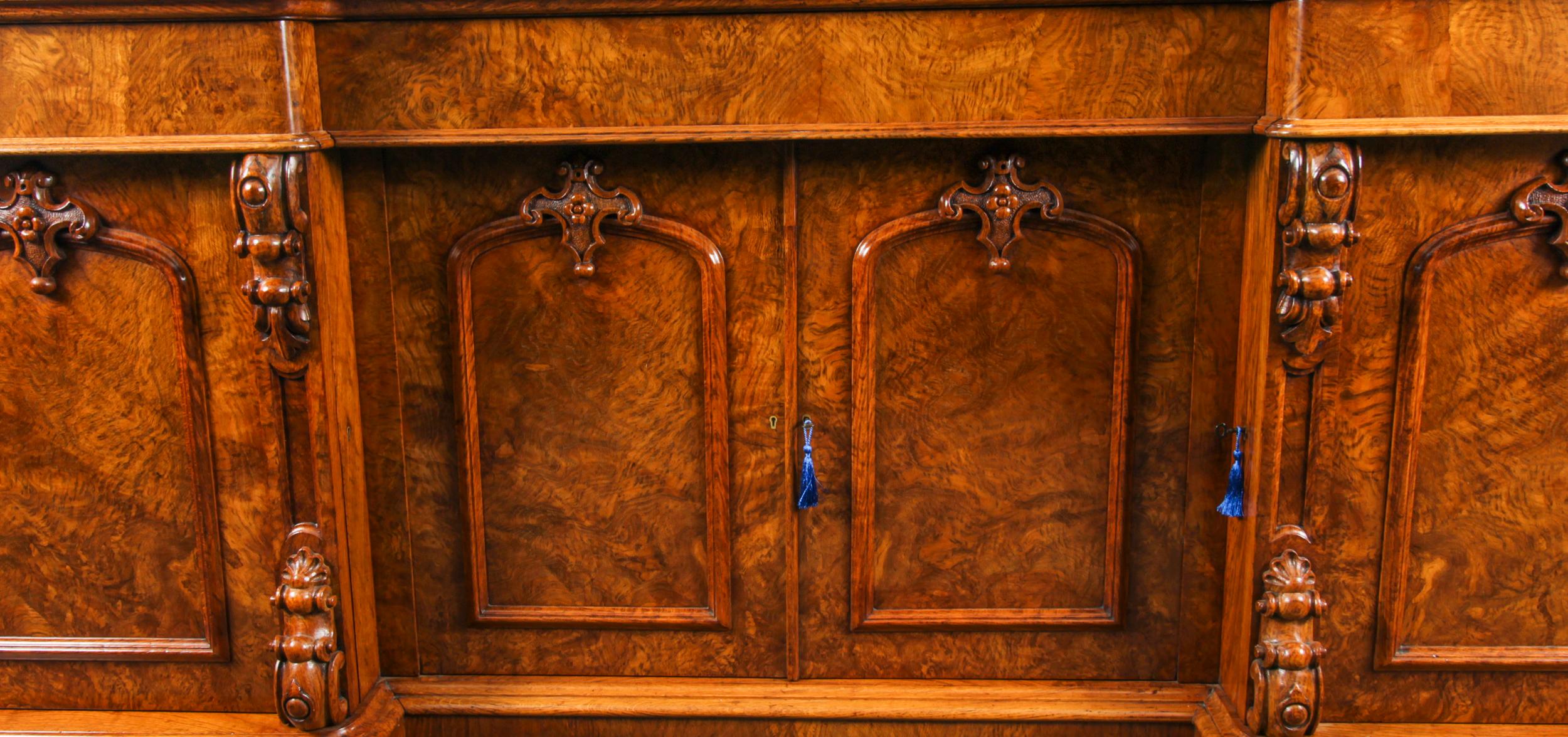 Antique Early Victorian Pollard Oak Sideboard Chiffonier 19th C For Sale 1