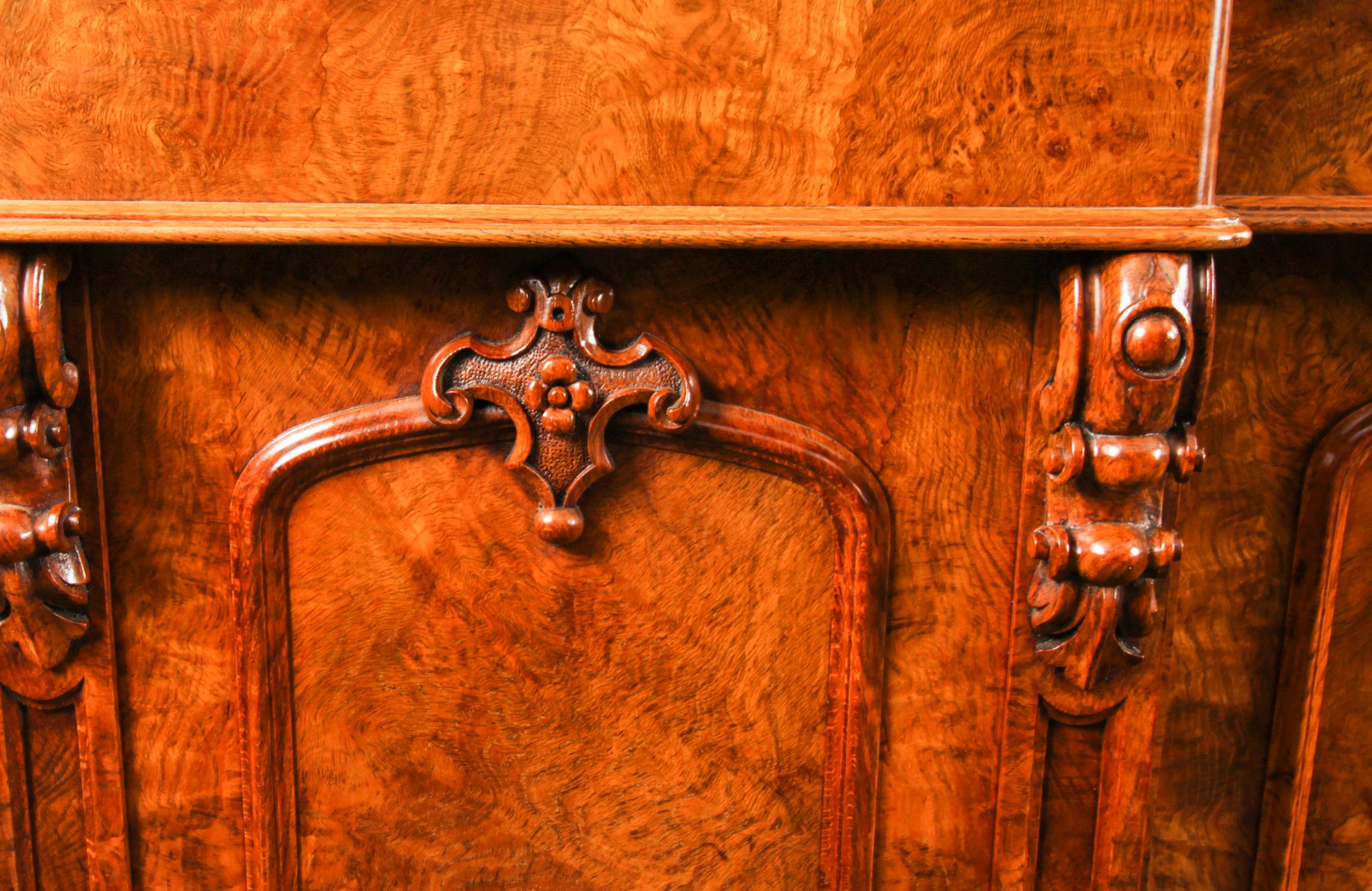 Mid-19th Century Antique Early Victorian Pollard Oak Sideboard Chiffonier 19th C For Sale