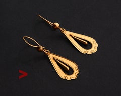 Pendientes Antiguos Oro macizo 18K / 2.1 gr