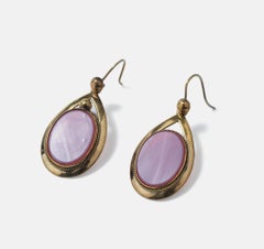 Antique earrings. Tombak and glass. Late 19th c.