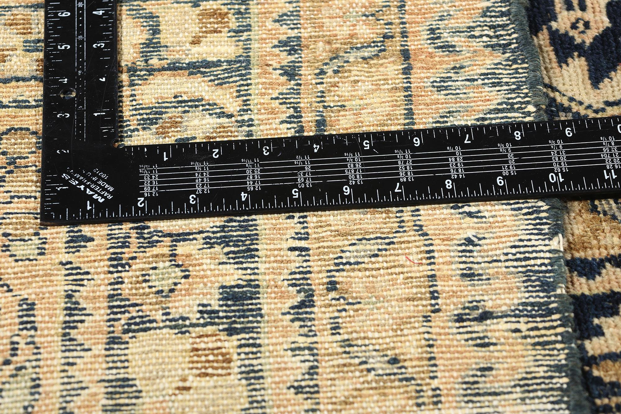 Alfombra Persa Malayer Antigua Tono Tierra, 11'00 x 13'08 Lana en venta