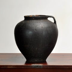 Antique earthenware pot from Moldova, circa 1850