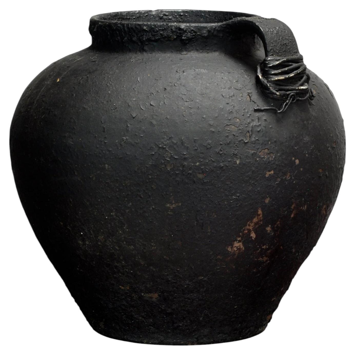 Antique earthenware pot from Moldova, circa 1850