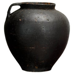 Antique earthenware pot from Moldova, circa 1850