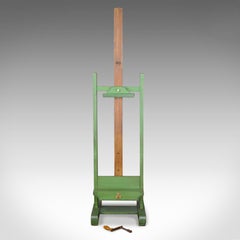 Antique Easel, Adjustable, Wooden, Green, Roberson & Co, London, Artist