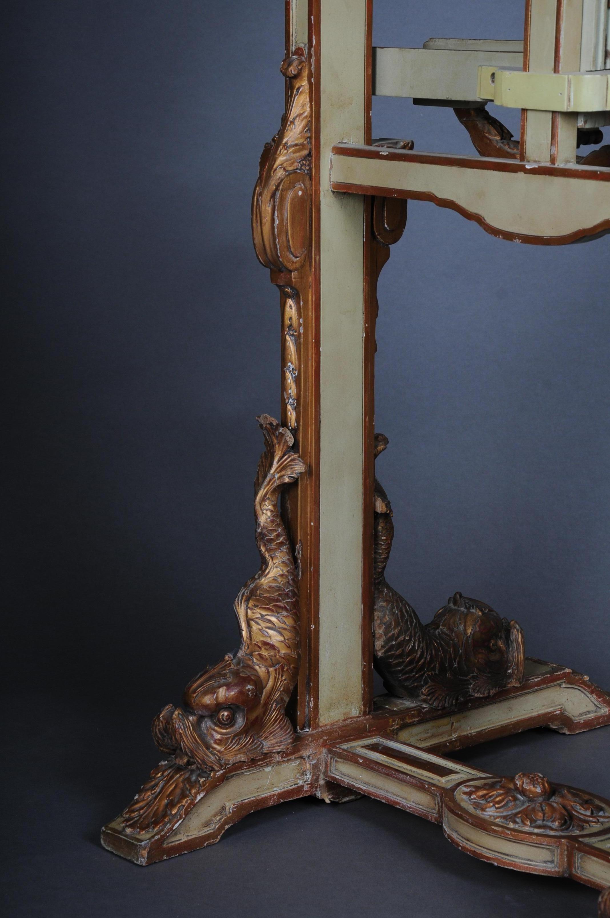 Antique Easel with Dolphins in Napoleon III, circa 1870 For Sale 6
