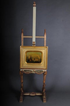 Antique Easel with Dolphins in Napoleon III, circa 1870