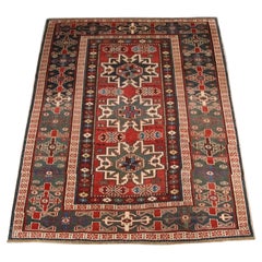 Antique East Caucasian Rug with Lesghi Star Design, circa 1890