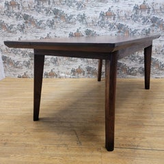 Antique East Indian British Colonial Teak 6 Seat Dining Table