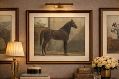 Antico ritratto di cavallo della Prussia orientale del 1898, Arte equestre Trakehner