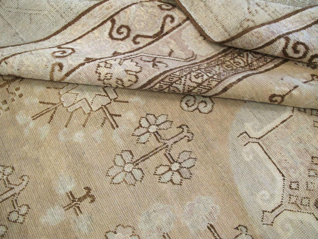 Antique East Turkestan Khotan Carpet 3