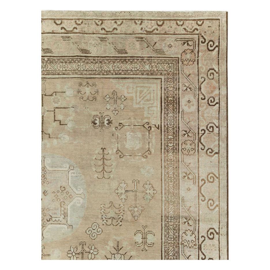 East Turkestani Antique East Turkestan Khotan Carpet