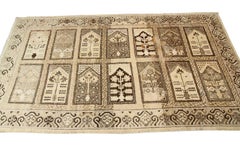 Antique East Turkestan Khotan Rug 152 ×290cm Geometric Wool 5×10 c.1890