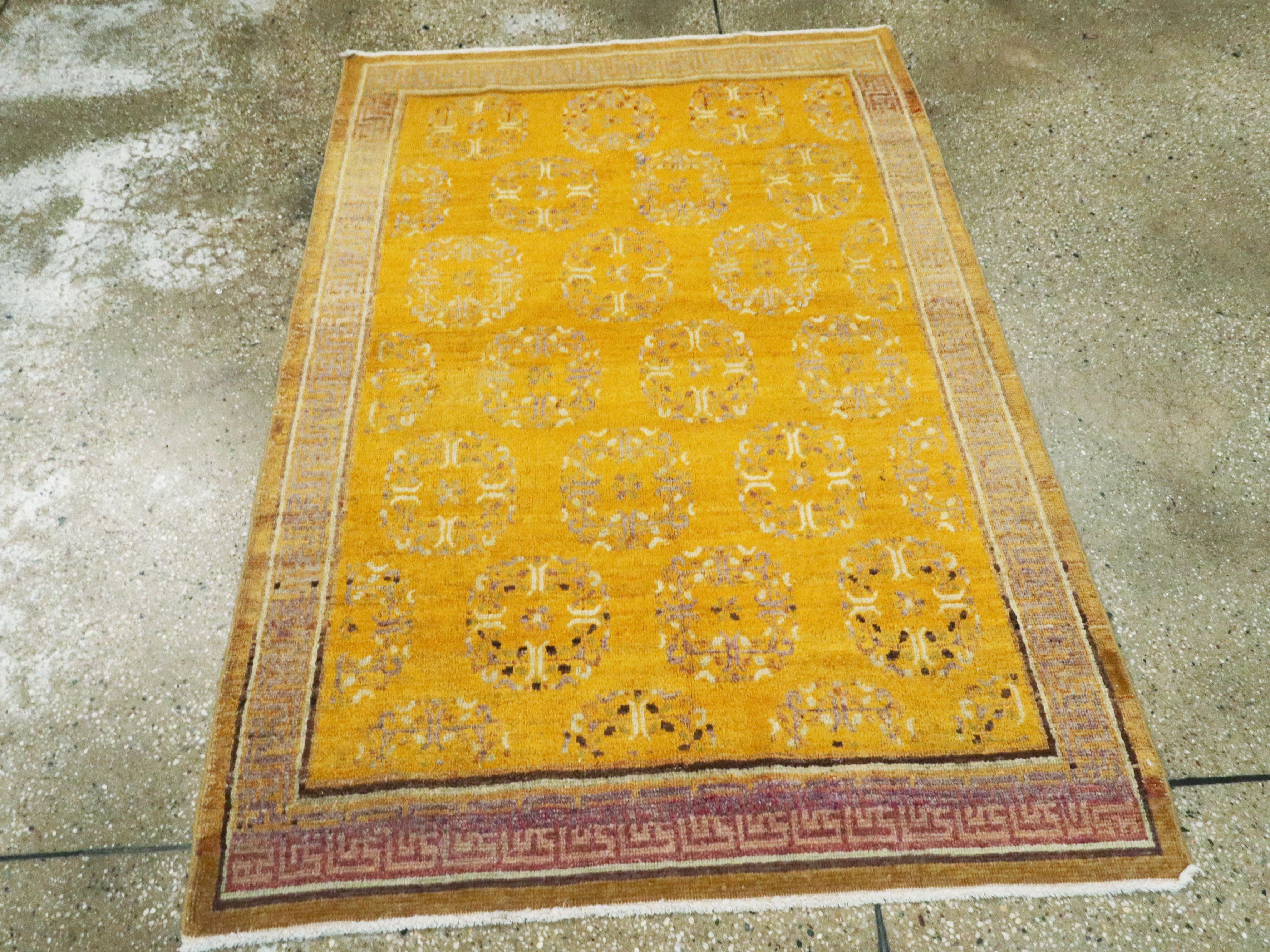 20th Century Antique East Turkestan Khotan Rug