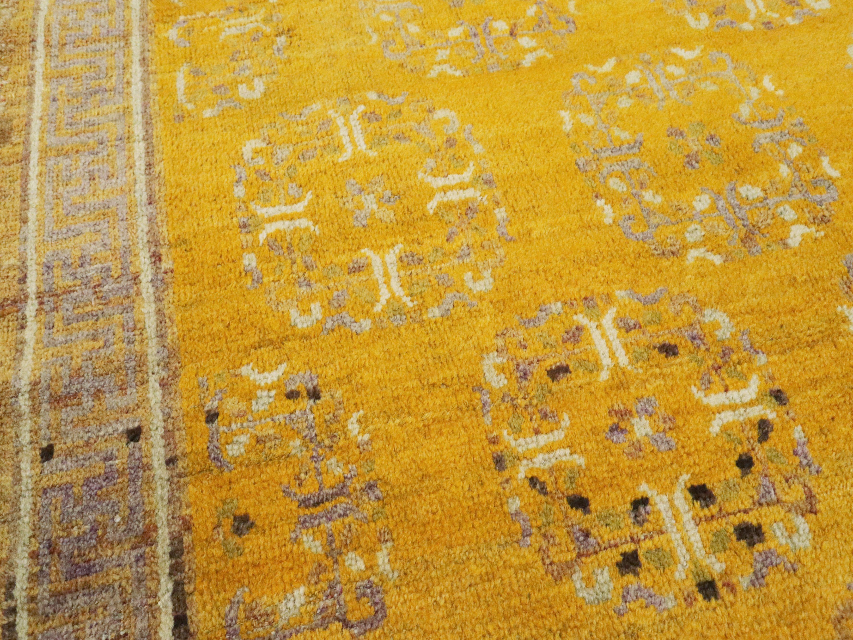 Wool Antique East Turkestan Khotan Rug